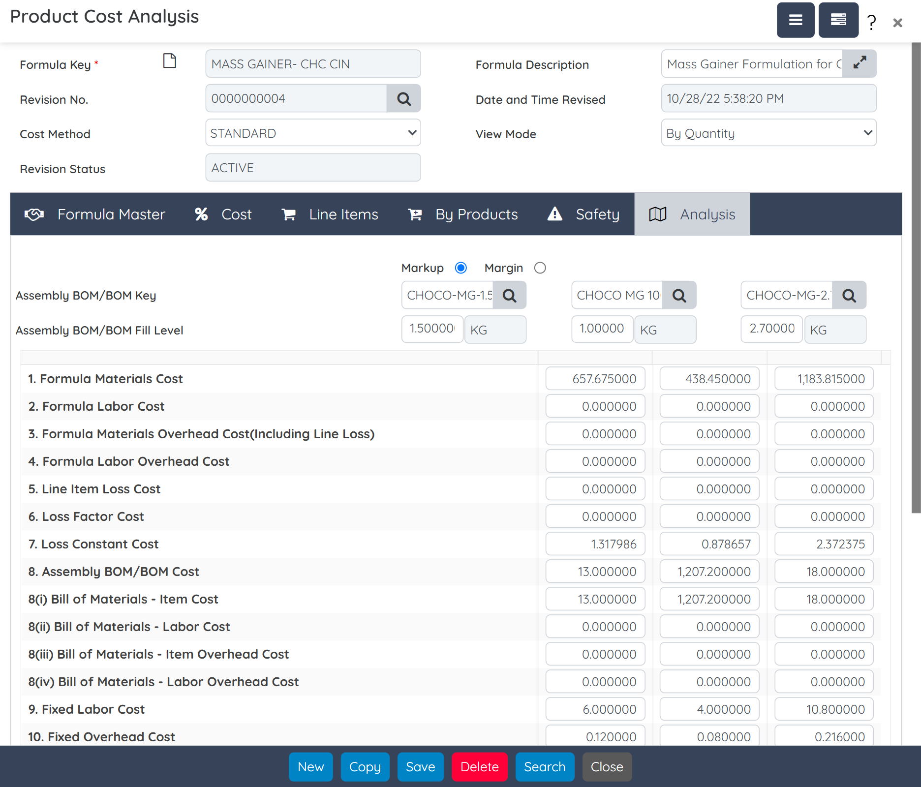 Costing and Product Viability Analysis
